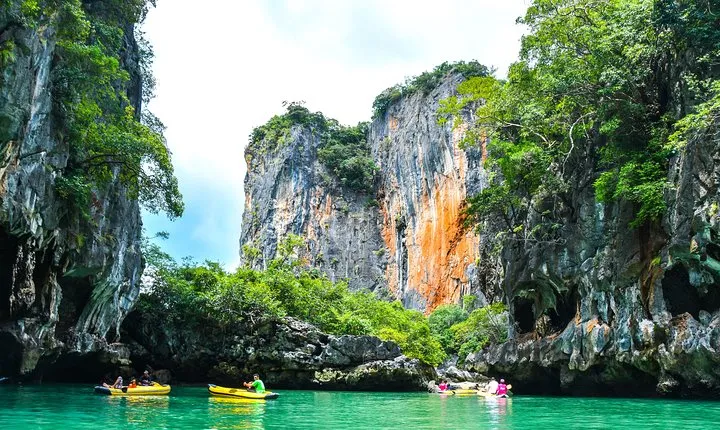 Phang Nga Bay Sea Cave Canoeing & James Bond Island by Big Boat