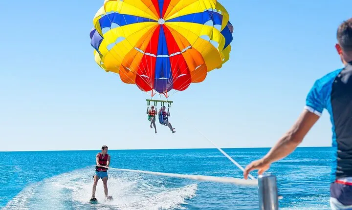 Sky-High Parasailing Fun Above Hurghada's Red Sea Waters
