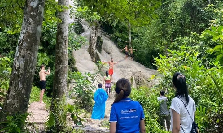 Sticky Waterfall Chiang Mai and Mae Ngat Boat Tour