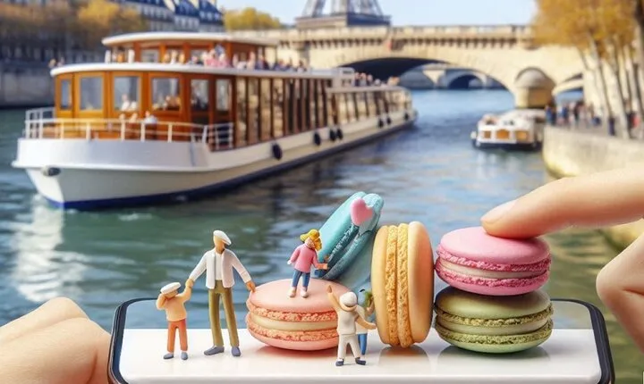 Seine River Cruise & Free Macaron Tasting near the Eiffel Tower