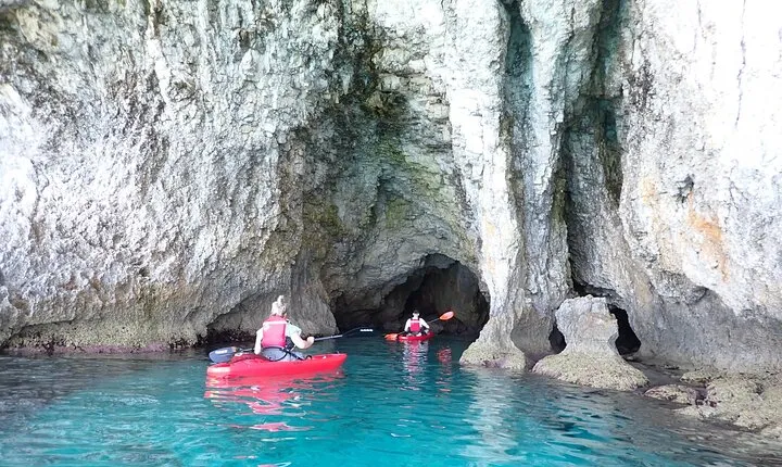 4-hour Guided kayaking trip around Agia Napa Sea Caves