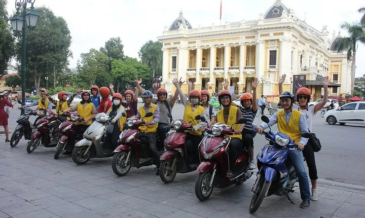 Hanoi Street Food Tour By Motorbike + Sightseeing SAFE & FUN