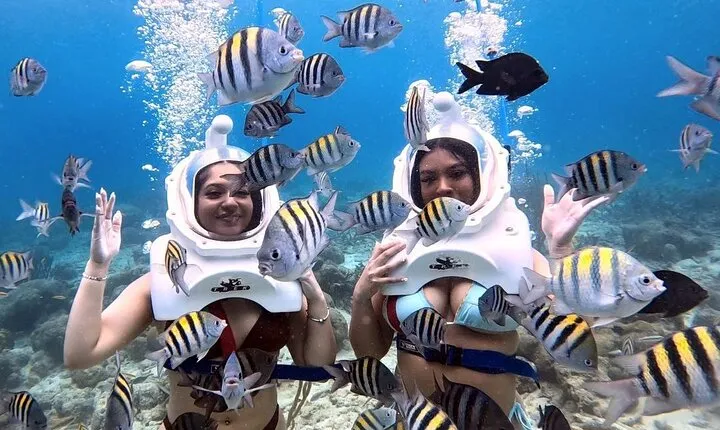 Curacao Helmet Diving-Walk the Ocean Floor, No Swimming Required 