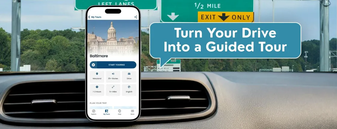 Historical Baltimore self-driving audio tour