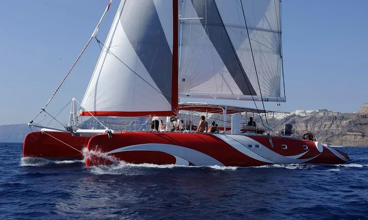 Santorini Sailing Dream Catcher with BBQ Lunch and Drinks