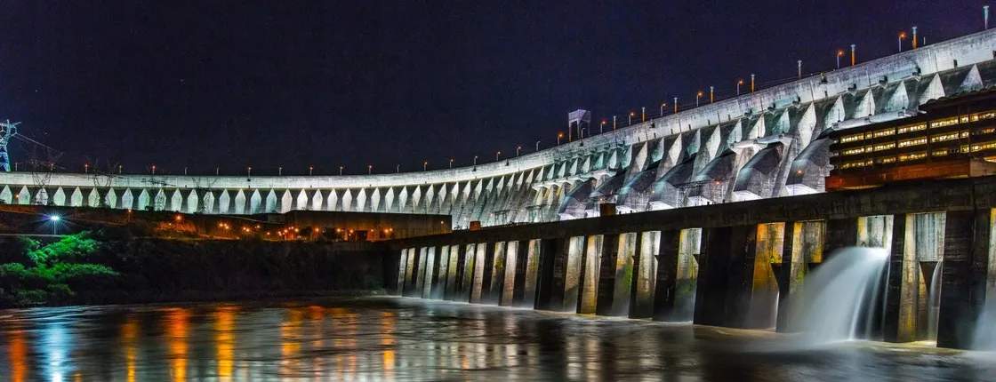 Itaipu dam lights evening guided tour