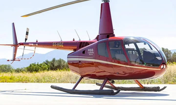 Private Helicopter Transfer from Naxos to Milos