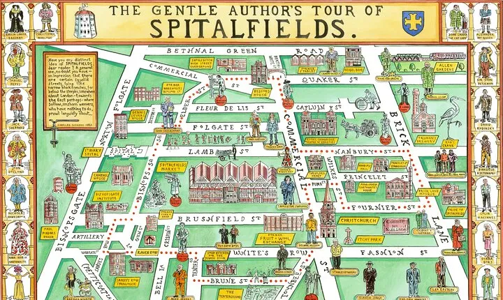 Walking Tour around Spitalfields in the East End of London