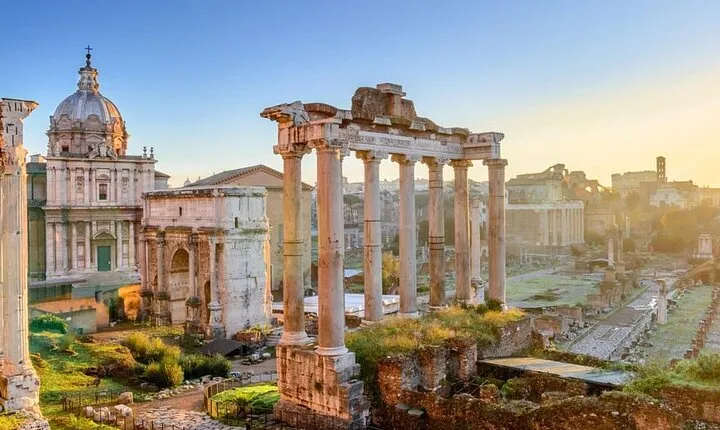 Roman Scooter Ride with Walking App Guided Tour