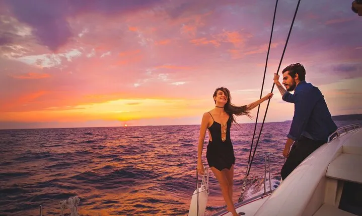 Luxury Sunset Cruise from Riviera Maya