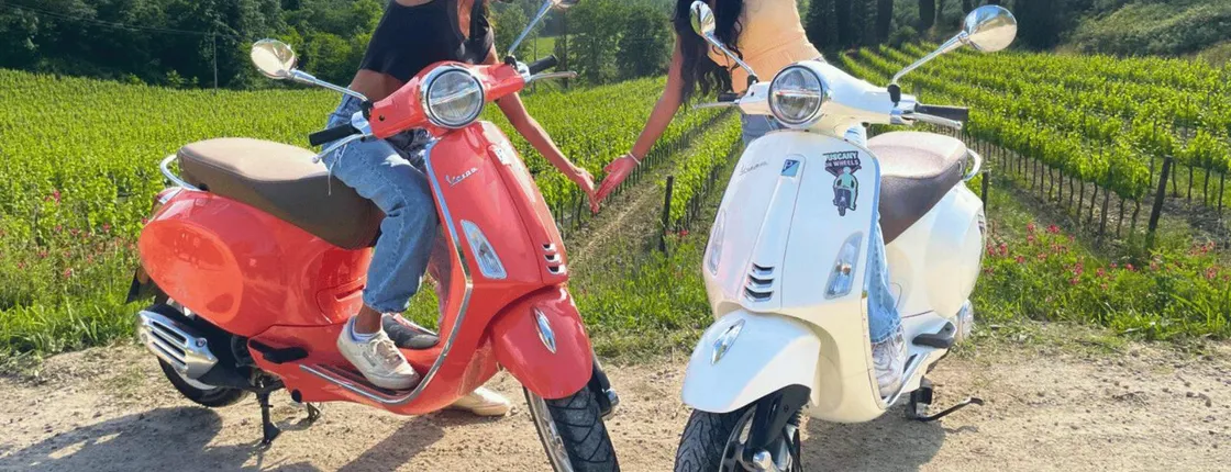 Iconic Italian scooter tour with lunch and wine from Florence