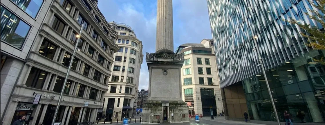 Great Fire of London Monument small group entry and audio tour