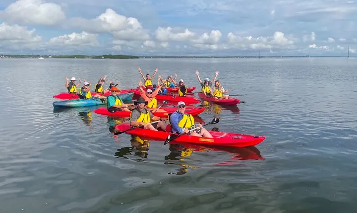 Indian River Clear Bottom Kayak or Paddleboarding Manatee and Dolphin Tour 