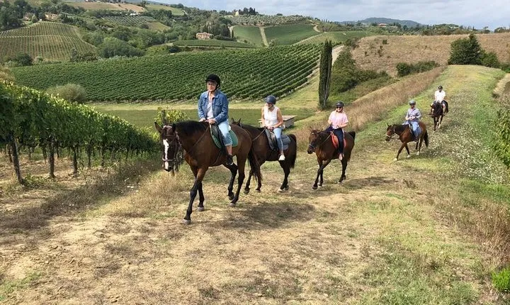 Horseback Ride in S.Gimignano with Tuscan Lunch Chianti Tasting