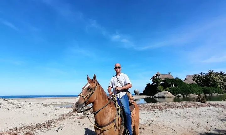 Los Naranjos Beach Horseback Riding Tayrona Park.