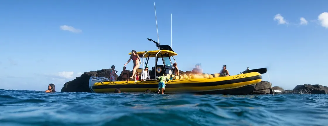 Private boat charter in North shore Oahu
