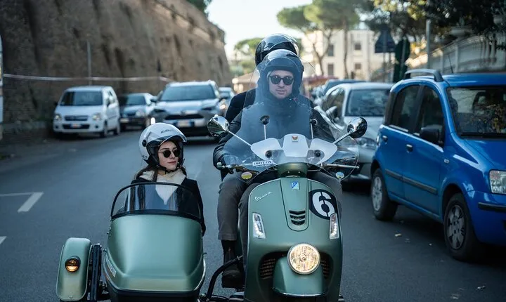 Private Vespa Sidecar Tour with Hotel Pickup