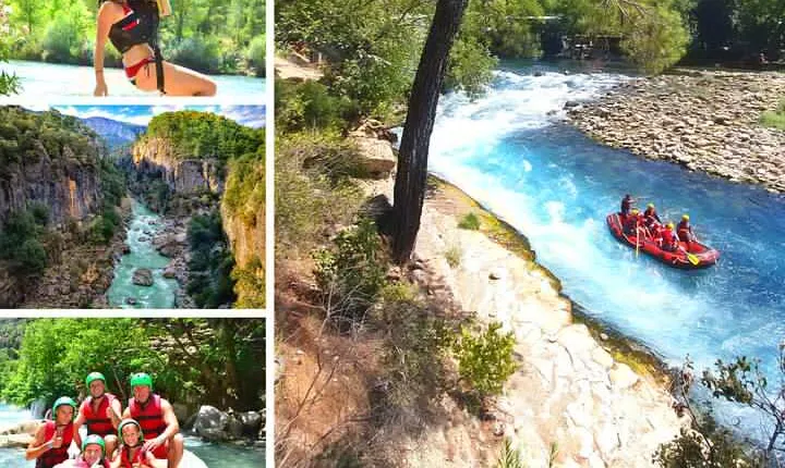 Mix Tour: Canyoning, Rafting, Zipline, From Alanya-Side-Antalya