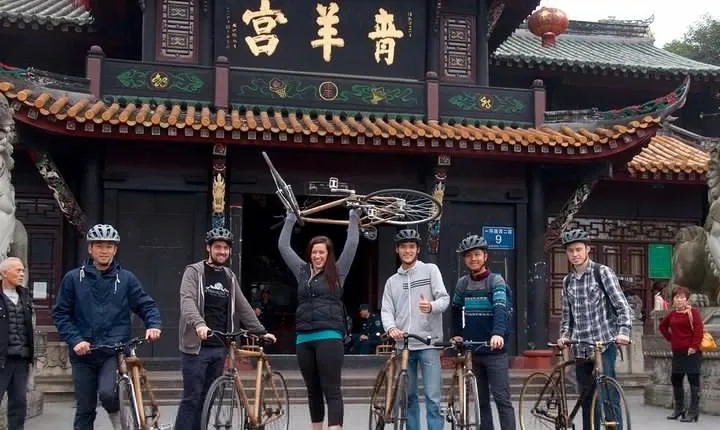 Private Bamboo Bicycle Tour in Chengdu