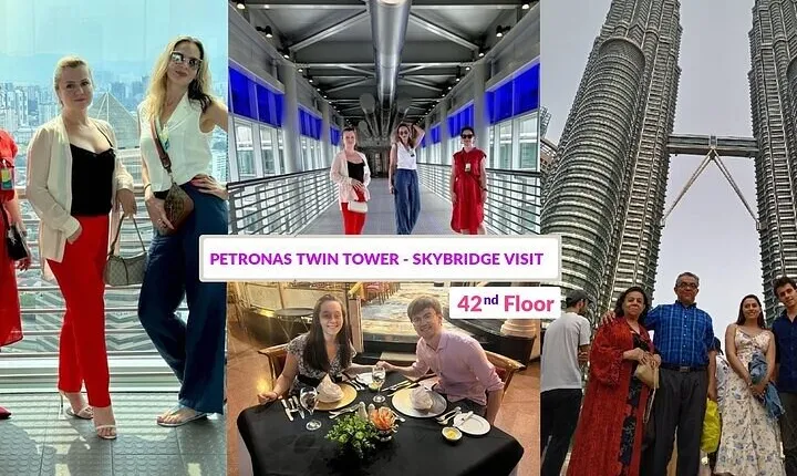 KLCC@42 Skybridge Experience & Local Dining Tour with Host