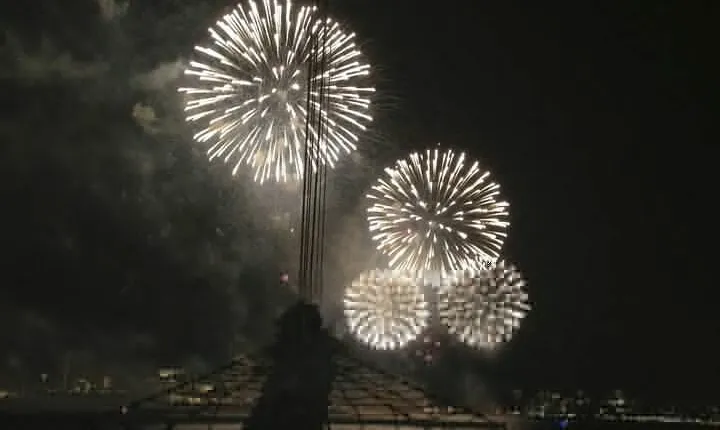 4th of July Fireworks on Clipper City Tall Ship