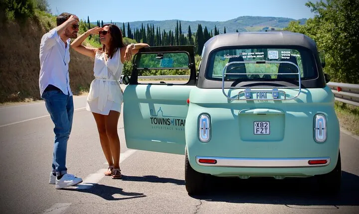 Original Fiat Topolino E-Car Tour in Chianti with Lunch & Tasting