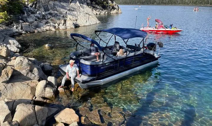 Lake Tahoe Luxury Pontoon Boat Rental Captain Cost Not Included