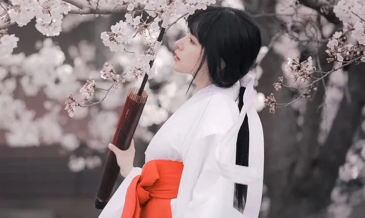 Experience a different cross-dressing experience in Kyoto, Osaka, Miko Kimono