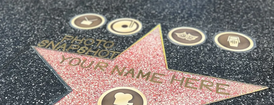 Walk of Fun photo-op experience in Hollywood