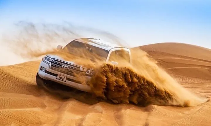 Premium Desert Safari Dubai : Dune Bashing, Camel Ride with BBQ