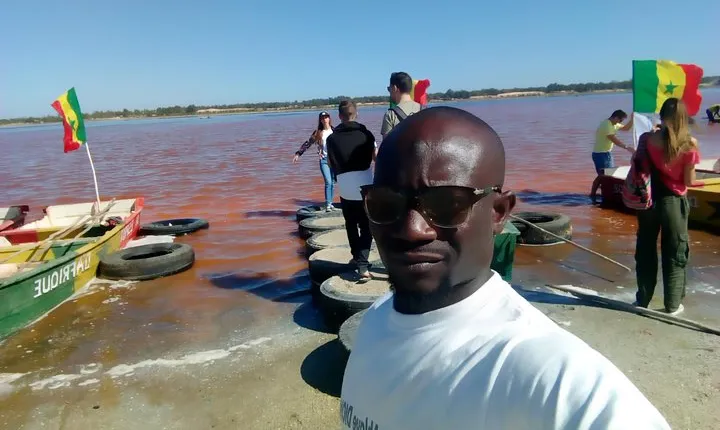Pink lake with Bandia reserve. Minimum 2 people for reservation.