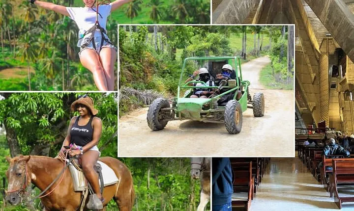Ziplining, Jungle Buggies, Eco farm, Horseback, Tour in Higuey