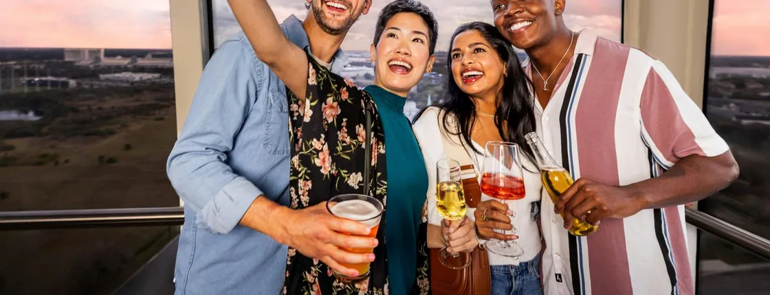 Sips in the sky package at the Orlando Eye