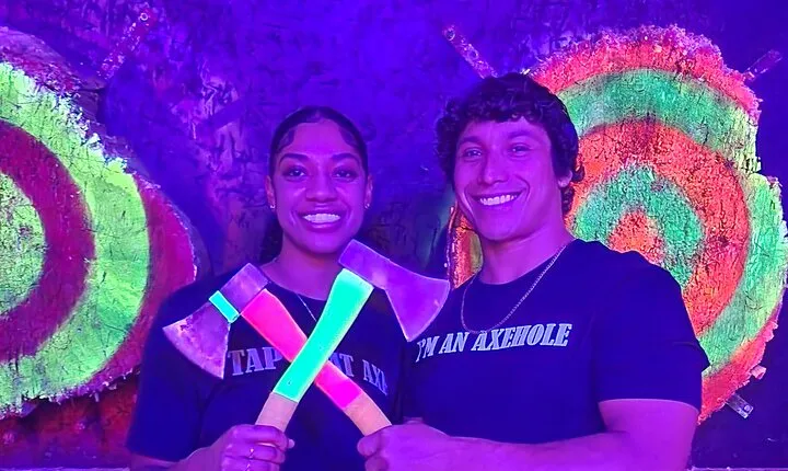 Axe Throwing Las Vegas Neon