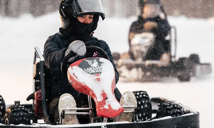 Lapland Winter Park Ice Karting Experience in Rovaniemi Finland