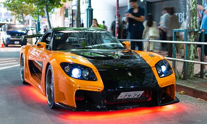 1-Hour Tokyo Tour in Tokyo Drift Mazda RX7