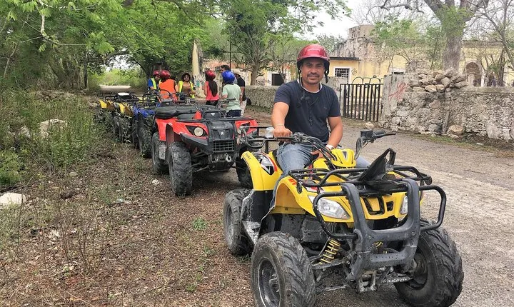 Progreso Misnebalam Ghost Town ATV excursion and Break at Silcer Beach Club