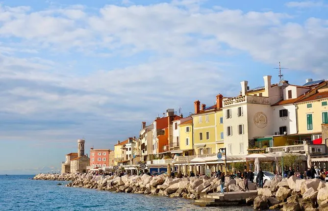 Piran and Panoramic Slovenian Coast from Ljubljana