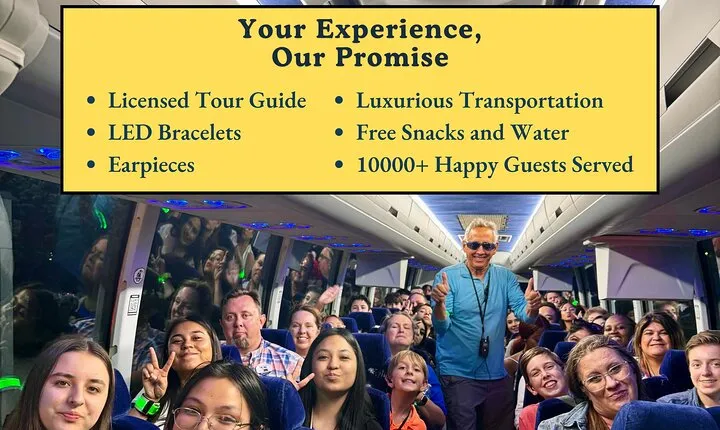 Discounted DC Night Tour With Magic LED- Snacks, LED Bracelets
