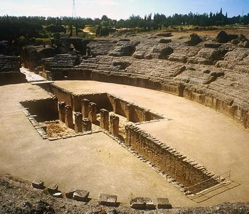 Italica roman city bike tour from Seville