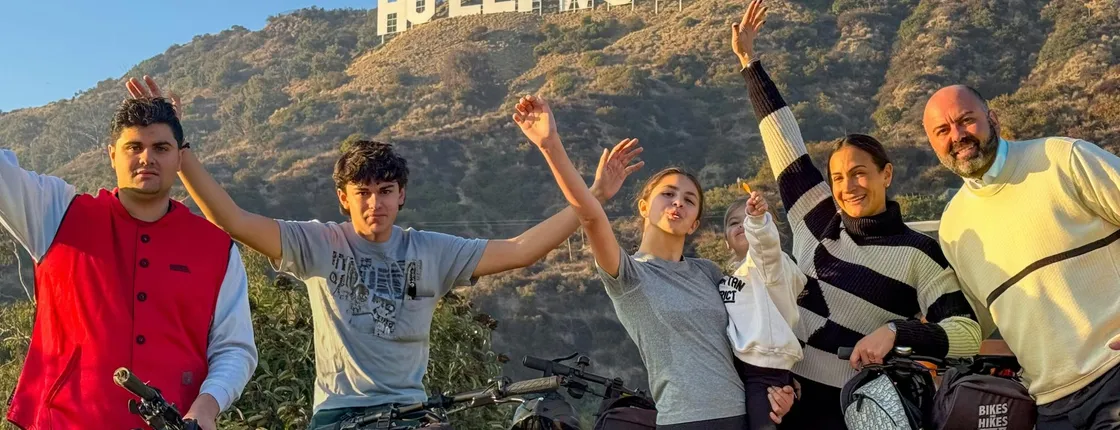 The Hollywood sign electric bike tour