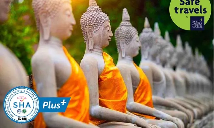 Afternoon Ayutthaya heritage site & River Boat Ride at Sunset