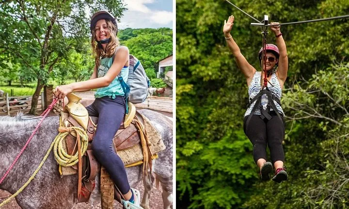 Sierra Madre Horseback Riding and Zipline with Lunch Included