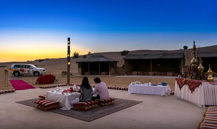 Mleiha Dubai Desert Overnight Camping Stargazing with BBQ Dinner
