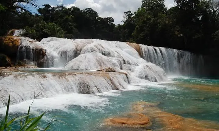 Palenque Site, swim Agua Azul & Misol-Ha waterfalls from Palenque