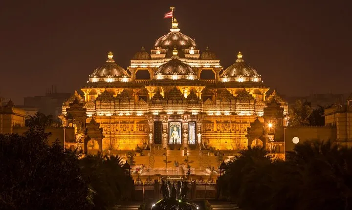 Akshardham Tour Exhibition Light and Water show with Transfer