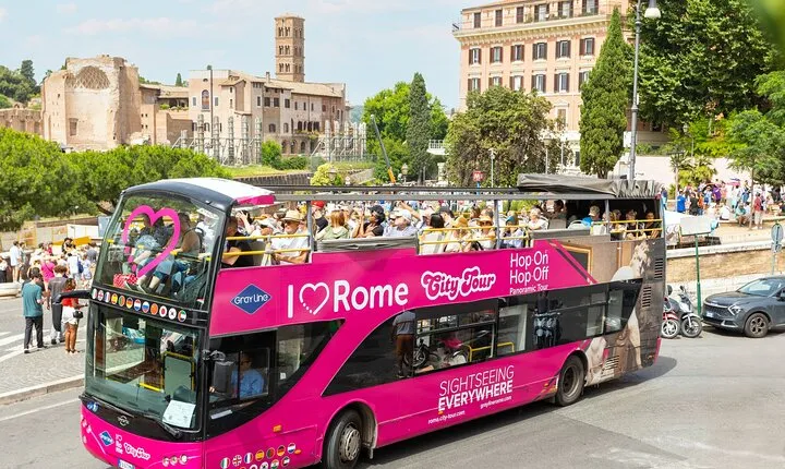  Official Rome Hop-on Hop-off Sightseeing Bus Tour
