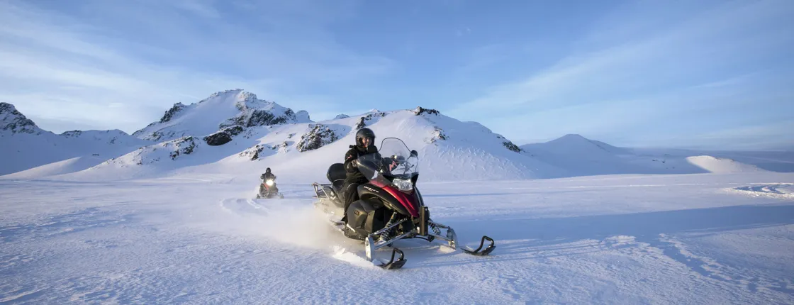 Golden Circle and Langjökull snowmobiling tour