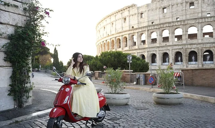 Roman Gelato and Vespa Journey in Rome