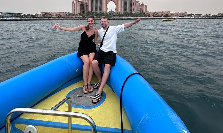 90-Min Speed Boat: Burj Al Arab, Atlantis, Ain Dubai & Ice Cream!